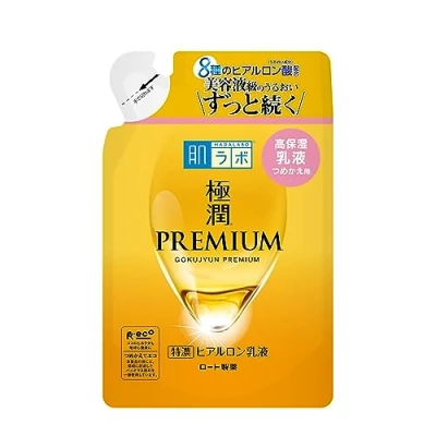 Afbeelding van Hada Labo Gokujun Premium Hyaluronic Emulsion Refill Cream 140mL