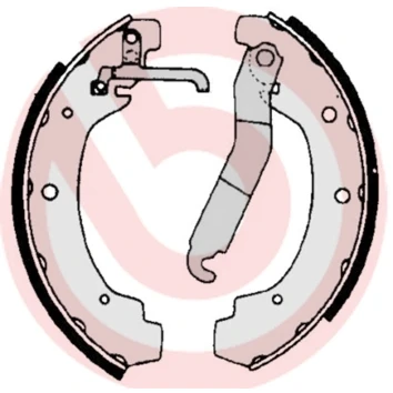 Afbeelding van Brembo Remschoen set S 85 534