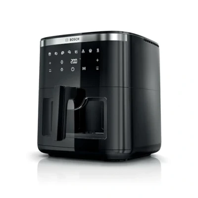 Afbeelding van Bosch Air Fryer Serie 6, MAF671B0, Capaciteit 7.2 L, 7 Voorgeprogrammeerde instellingen, Verlicht Kijkvenster, Tot 65%* Sneller Koken, Zwart