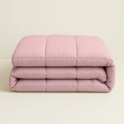 Afbeelding van Dekbed Zonder Overtrek Stone Washed Roze Machine wasbaar Lits jumeaux 240x200
