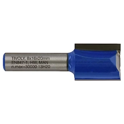 Afbeelding van Tivoly XT60642067840 Rechte bovenfrees 2 diamantgeslepen snijkanten Ø 16 mm