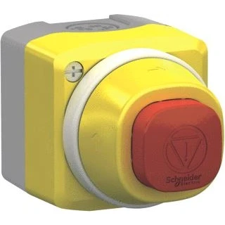 Afbeelding van Schneider Electric XALK84W3BG Nood uit/noodstopknop In behuizing, Verlicht 24 V 6 A 1x NO, 2x NC IP66, IP67, IP69, IP69K 1 stuk(s)