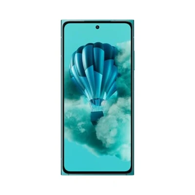 Afbeelding van HMD Skyline Smartphone (8 GB RAM/256 geheugen, 4600 mAh accu, 6,55 inch pOLED display, 50 MP selfie + 108 hoofdcamera, Android 14, 5G, IP54 gecertificeerd, Quick Fix Design) Blue Topaz