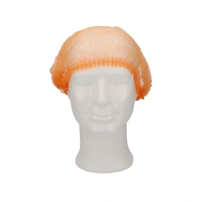 Afbeelding van Haarnetjes CMT Haarnet Clip Cap PP Non Woven Oranje Maat XL 58cm