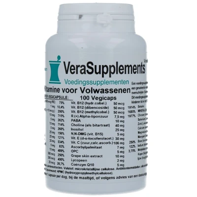 Afbeelding van VeraSupplements Super Multi Volwassenen Capsules 100VCP