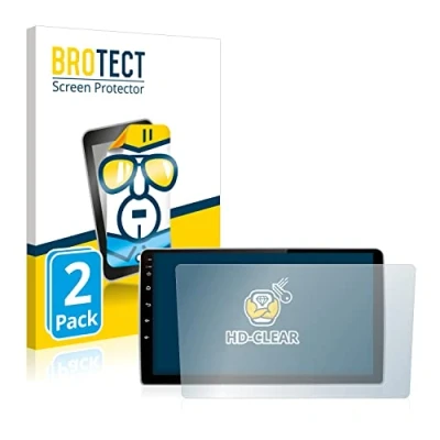 Afbeelding van BROTECT Screenprotector voor Junsun V1 pro 9&quot; Folie Beschermfolie transparant (2 Stuks)