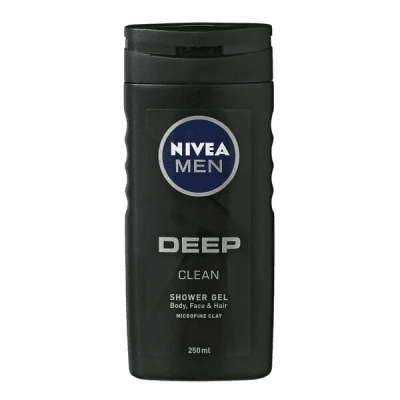 Afbeelding van Nivea Douchegel Men Deep Clean zorgt voor een gehydrateerde huid 250 ml