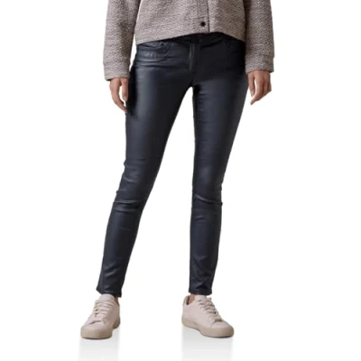 Afbeelding van CECIL Gecoate broek, Universeel Blauw, 31W / 30L