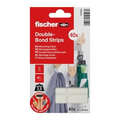 Afbeelding van Fischer Double Bound 570406 Zelfklevende pads 40 stuk(s)