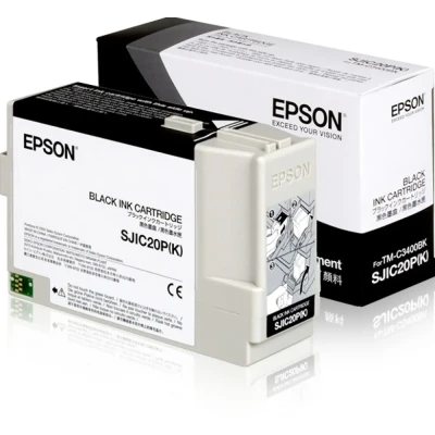 Afbeelding van Epson C33S020490 SJIC20P(K) Inktcartridge zwart
