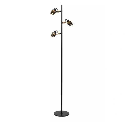 Afbeelding van Lucide TUNDRAN Vloerlamp 3xGU10 Zwart