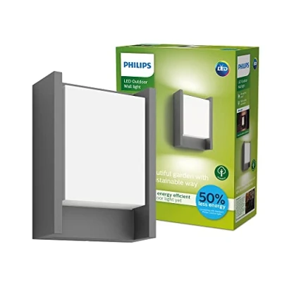 Afbeelding van Philips Arbour buitenwandlamp antraciet 3.8 W