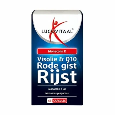 Afbeelding van 2x Lucovitaal Rode Gist Rijst met Visolie en Q10 63 capsules