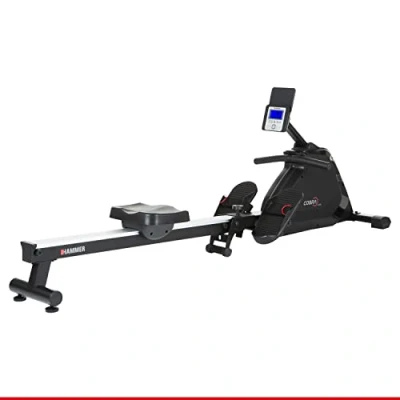 Afbeelding van Hammer Fitness Cobra XTR Plus II Roeitrainer met kantelbaar LCD scherm 20 trainingsprogramma&#039;s Kinomap app Inklapbaar Geschikt voor lange mensen