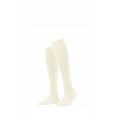 Afbeelding van FALKE Dames Kniekousen Softmerino W KH Wol Katoen Lang eenkleurig 1 Paar, Wit (Off White 2040), 41 42