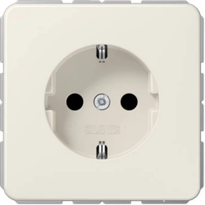 Afbeelding van Jung CD1520 Wandcontactdoos met randaarde Inzetstuk 1 voudig Crème