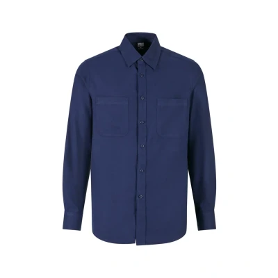 Afbeelding van Urban Classics Flanellen overhemd voor heren, Donkerblauw, S