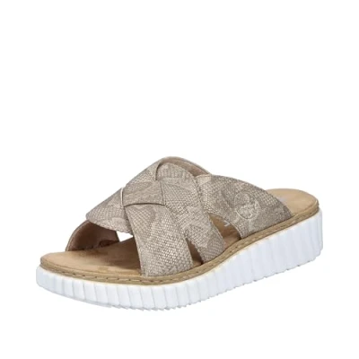 Afbeelding van Rieker 63280 sandalen voor dames, beige, 43 EU