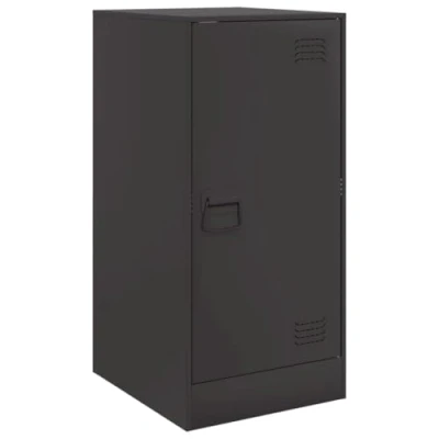 Afbeelding van Dressoir 34,5x39x73 cm staal zwart