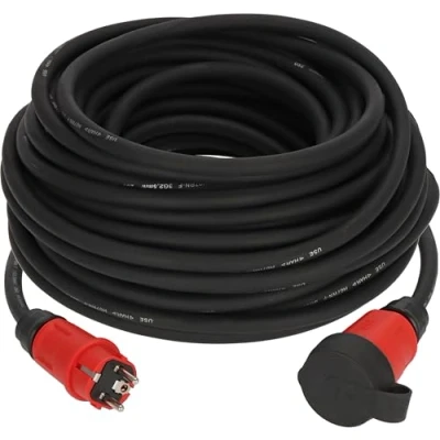 Afbeelding van Brennenstuhl Professional verlengsnoer VN 2200 (25m kabel H07RN F 3G2,5 in zwart, bouwplaatsgebruik en permanent buitengebruik IP44, Made Germany)