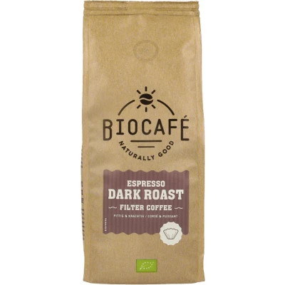 Afbeelding van Biocafé Filterkoffie Espresso Dark Roast 250GR