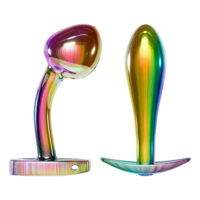 Afbeelding van Metalen Buttplug Set Regenboog kleuren