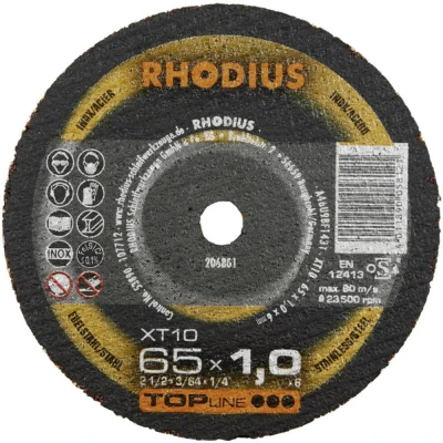 Afbeelding van Rhodius XT10 MINI 209338 Doorslijpschijf recht 75 mm 1 stuk(s) RVS, Staal