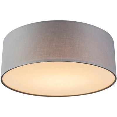 Afbeelding van QAZQA Plafonniere Drum LED 30 grijs