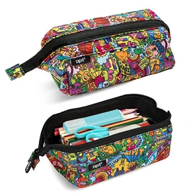 Afbeelding van ZIPIT Lenny Etui Potloodetui met grote capaciteit Potloodtas voor school, universiteit en kantoor (Doodles)