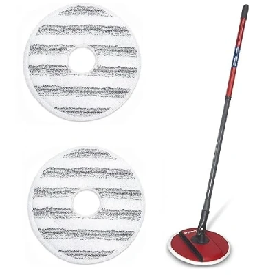 Afbeelding van Vervanging van dweilkop voor Vileda Spin en Clean Mop navulling, wasbare herbruikbare dweilpads, navulling microvezel dweilkop, compatibel met Head het reinigen