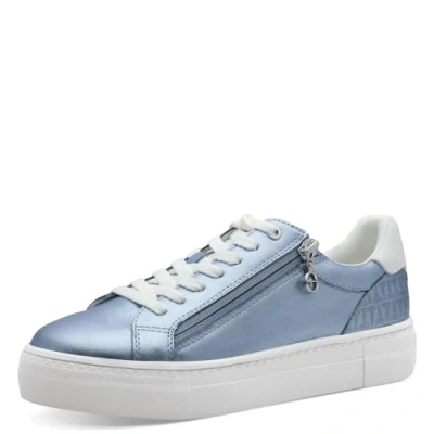 Afbeelding van Tamaris 123313 Sneakers laag, Dames, Maat: 39, Light blue met Hoogwaardig imitatieleer