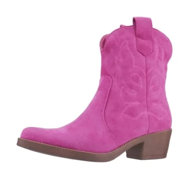 Afbeelding van Elara Chunkyrayan Cowboylaarzen voor dames, Fuchsia, 37 EU