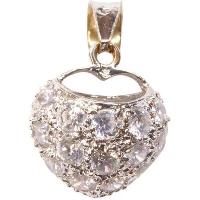 Afbeelding van Wit gouden hart hanger