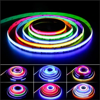 Afbeelding van PAUTIX RGBIC COB LED Strip 24 V, 10 m, 6300 leds, adresseerbare kleurverandering met Smart Segmented Control Lights voor tv, feest, doe het zelfprojecten (controller en voeding niet