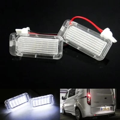 Afbeelding van RZG 2x LED licentienummer Plaat Licht Witte canbus voor 2011 Ford Ranger T6 TKE T6.2 RA 2013 Transit MK8 Custom Connect