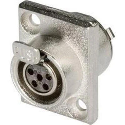 Afbeelding van Hicon HI XMEF5 XLR connector Bus, inbouw verticaal Aantal polen: 5 Zilver 1 stuk(s)