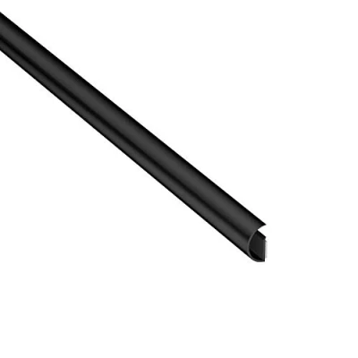 Afbeelding van D Line 1MCT2010B Micro+ CableTraC, populaire kabelafdekking, zwarte kabelnetjes, veelzijdige kabelbeheeroplossing 20 mm (B) x 10 (H) 1 meter (L) zwart