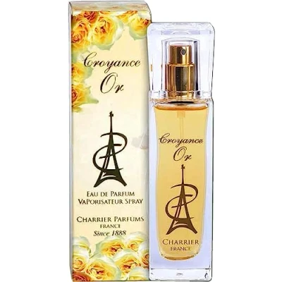 Afbeelding van Croyance Or, een originele Franse bloemige/fruitige geur (produced in Grasse van Charrier) met Magnolia, Rozen en Amber.