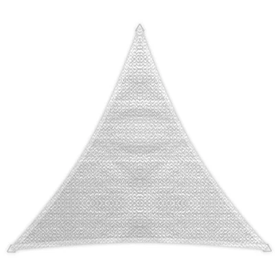 Afbeelding van Windhager Sunsail ADRIA driehoek wit, zonnezeil, zonwering, uv bescherming, weerbestendig en ademend, 5 x m (gelijkbenig), 10977