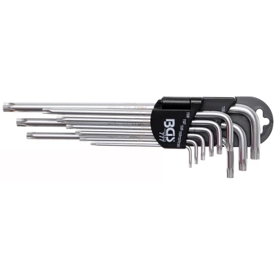 Afbeelding van BGS Stiftsleutelset extra lang Torx TS10 TS50, 9 delig