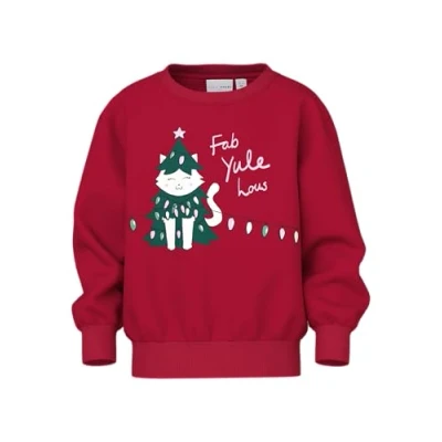 Afbeelding van NAME IT NMFVISMAS LS NREG SWEAT BRU Meisjes Trui Maat 104