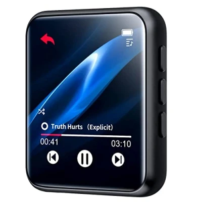 Afbeelding van mp3 speler met Bluetooth 5.0, 16GB Draagbare High fidelity Lossless Geluidskwaliteit Muziekspeler, Full touchscreen Luidspreker, FM radio, Opname, e book, Ondersteuning tot 128 GB