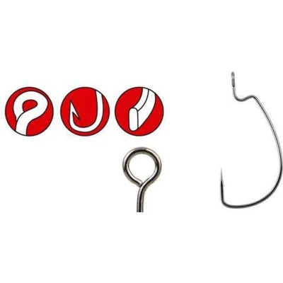 Afbeelding van Gamakatsu Worm 330 Bottom Jigging Hooks #1/0 (6 stuks) Dropshothaken