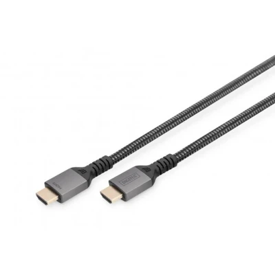 Afbeelding van Digitus DB 330200 030 S HDMI kabel Aansluitkabel A stekker 3 m Zwart 8K UHD, Aluminium stekker, Audio Return Channel (ARC), Afgeschermd (dubbel),