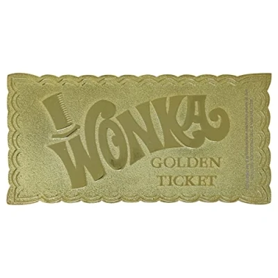 Afbeelding van Willy Wonka en de Chocoladefabriek Collector&#039;s Edition Replica Golden Ticket