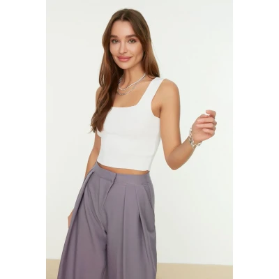 Afbeelding van Trendyol Lila Crop Blouse Met Dikke Bandjes Twoaw20Bz0576