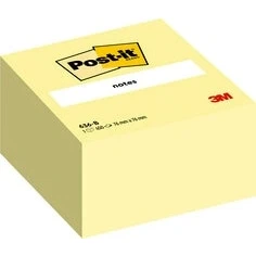 Afbeelding van Memoblok 3M Post it 636 76x76mm kubus geel