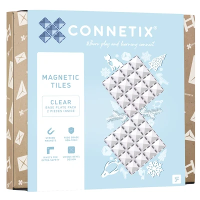 Afbeelding van Connetix uitbreidingsset bodemplaten clear 2st