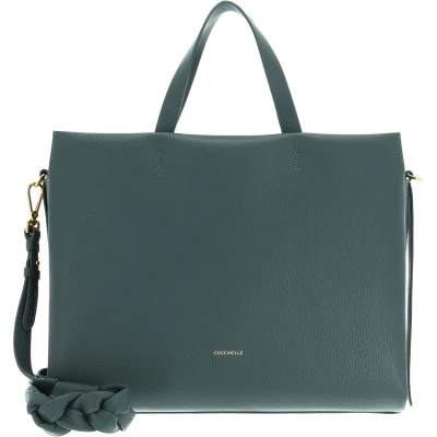 Afbeelding van COCCINELLE Leren Handtas Schoudertas Boheme Handbag Grained Leather Kale Green Groen