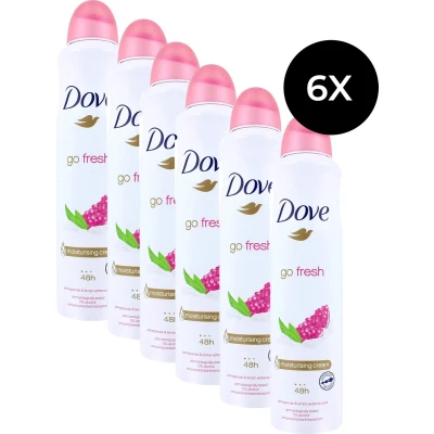 Afbeelding van 6er Pack Dove Deospray Go Fresh Granaatappel en Lemon Verbena 250ml